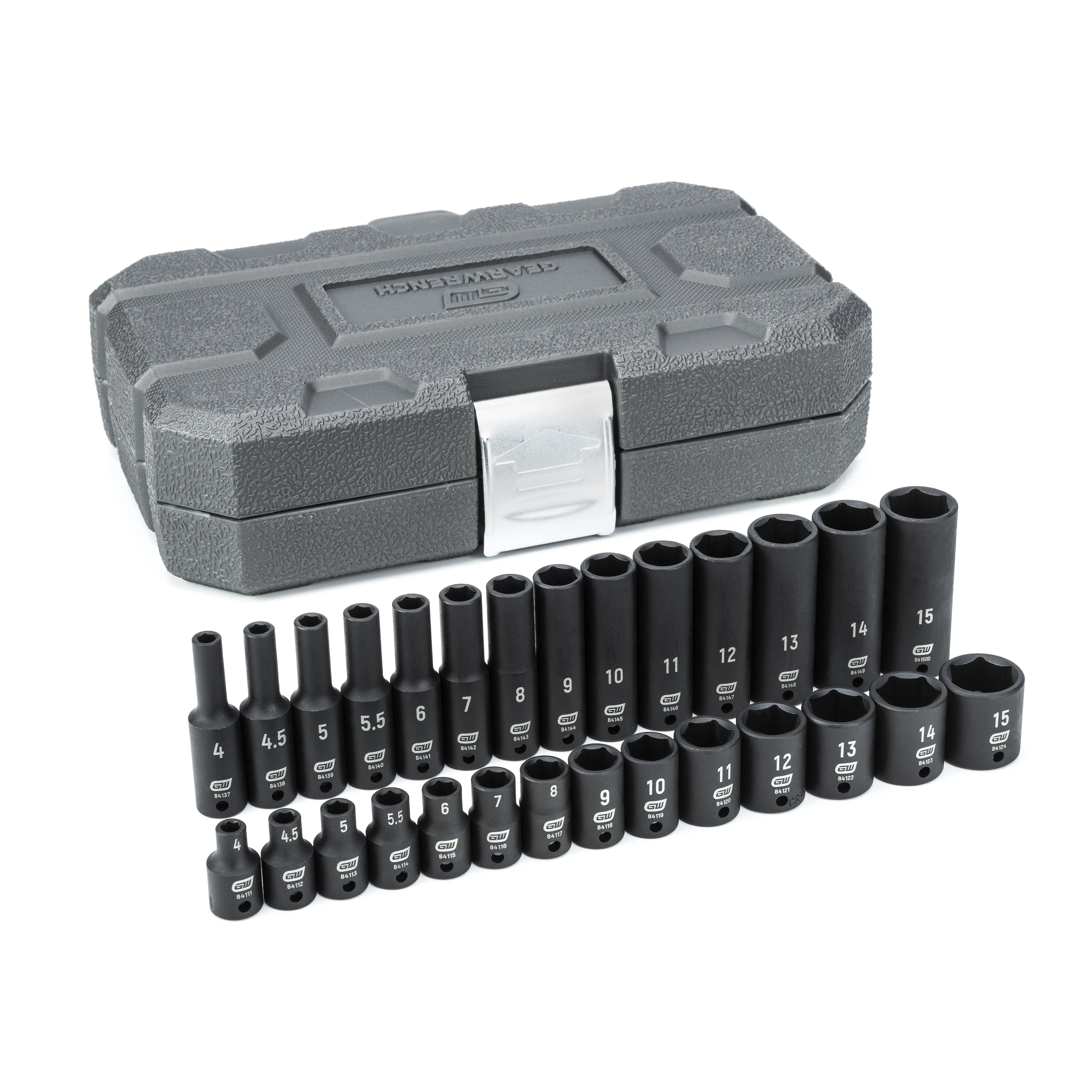GEARWRENCH 28 Pc. 1/4" Drive 6 Point Standard & Deep Impact Metric Socket Set 84901 Socket Set GEARWRENCH