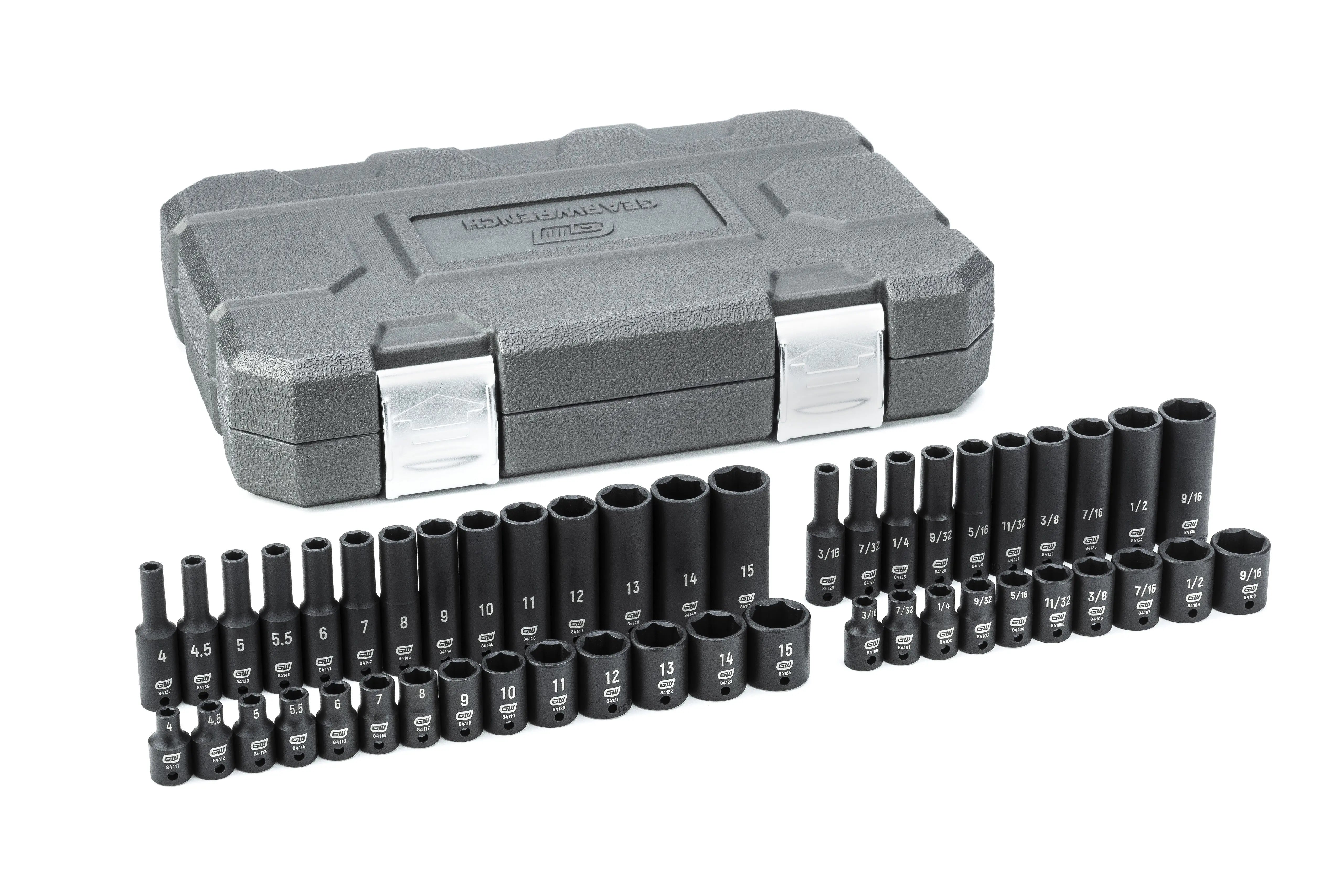 GEARWRENCH 48 Pc. 1/4" Drive 6 Point Standard & Deep Impact SAE/Metric Socket Set 84902 Socket Set GEARWRENCH