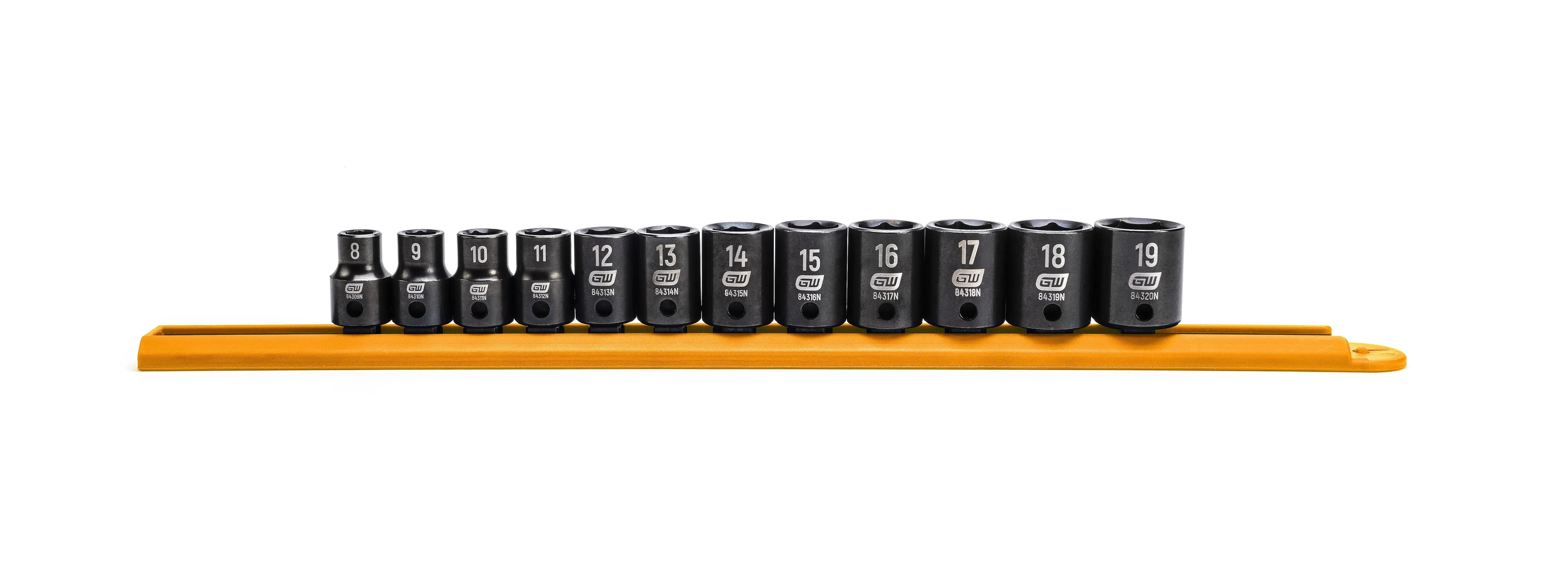 GEARWRENCH 12 Pc. 3/8" Drive 6 Point Standard Impact Metric Socket Set 84911N Socket Set GEARWRENCH
