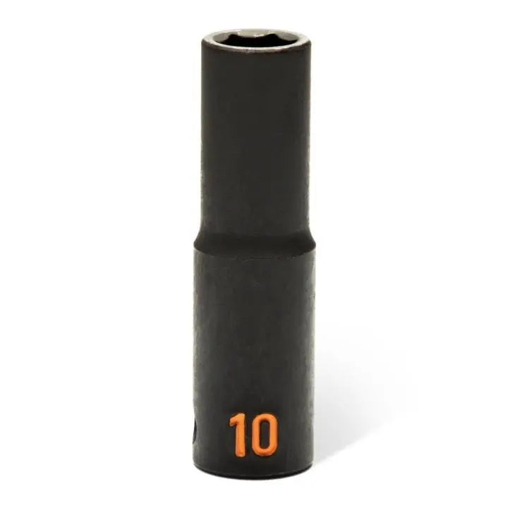 GEARWRENCH Set of 13 3/8 in Drive 6 Point Metric Hi-Viz Deep Impact Socket - GW 84914H