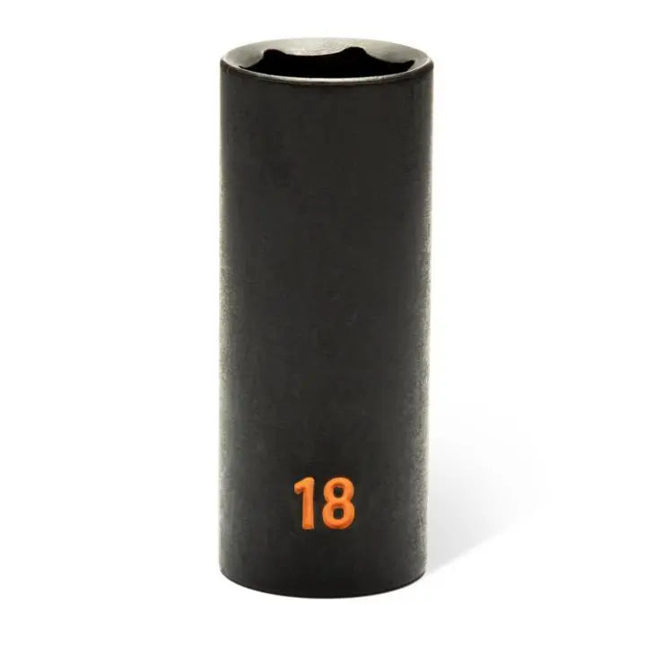 GEARWRENCH Set of 44 3/8 in Drive 6 Point SAE/Metric Hi-Viz Standard and Deep Impact Socket - GW 84916H