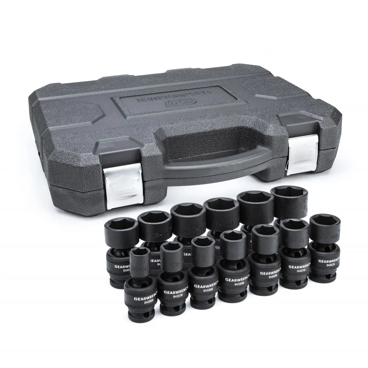 GEARWRENCH 13 Pc. 1/2" Drive 6 Point Standard Universal Impact SAE Socket Set 84938N Socket Set GEARWRENCH