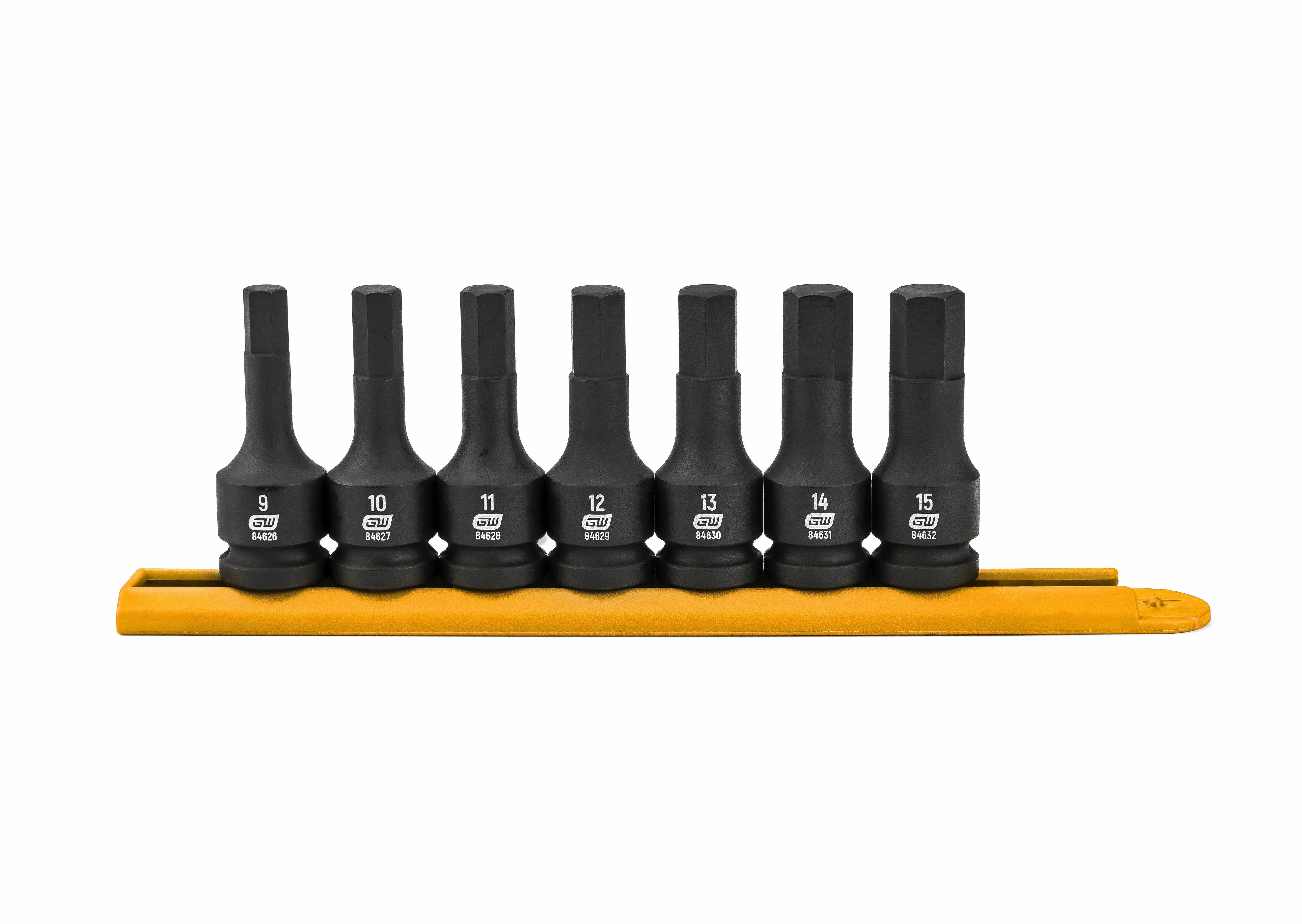 GEARWRENCH 7 Pc. 1/2" Drive Hex Bit Impact Metric Socket Set 84940 Socket Set GEARWRENCH