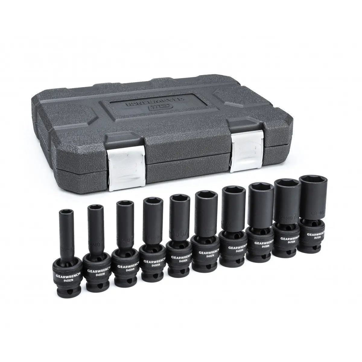 GEARWRENCH 10 Pc. 1/2" Drive 6 Point Deep Universal Impact SAE Socket Set 84943N Socket Set GEARWRENCH