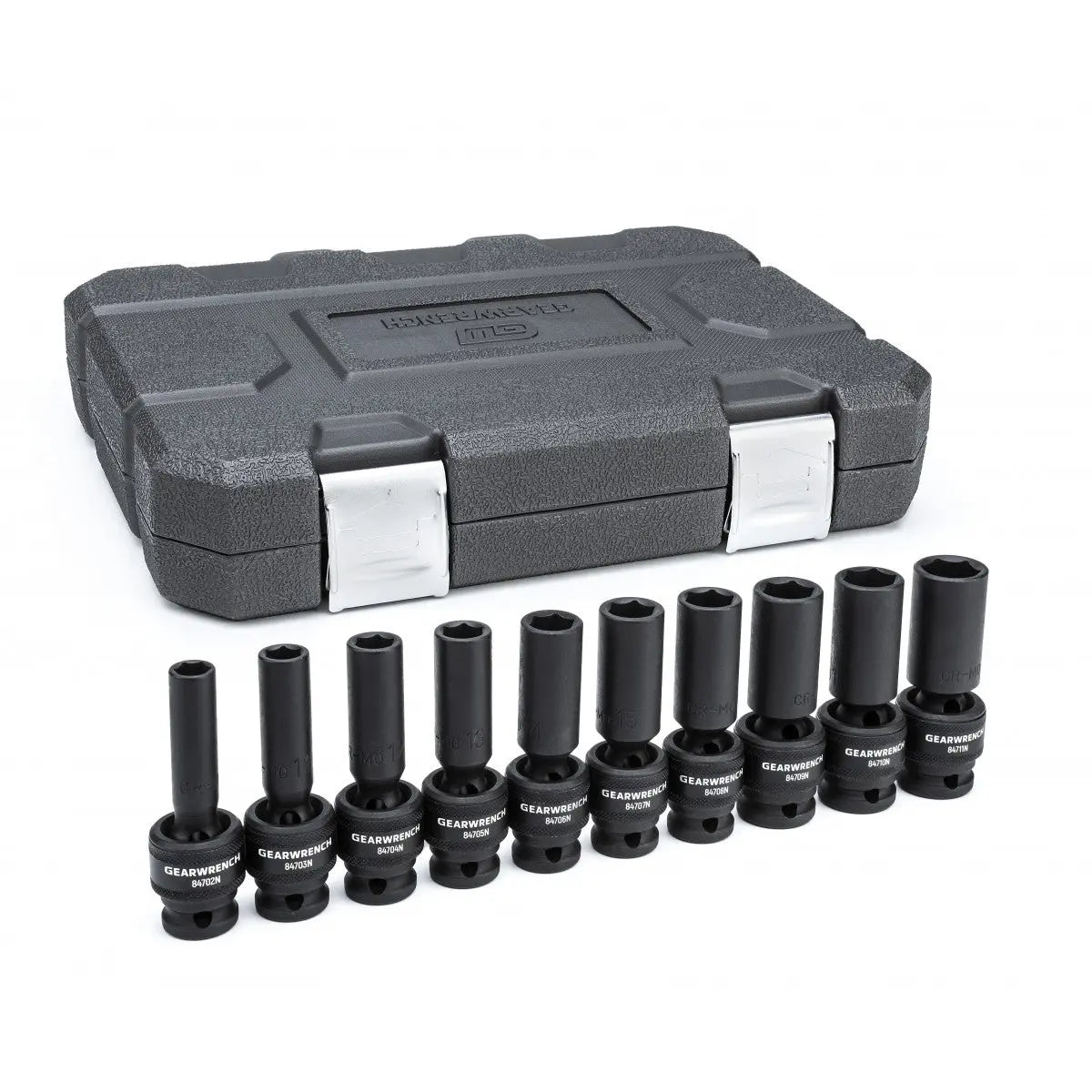 GEARWRENCH 10 Pc. 1/2" Drive 6 Point Deep Universal Impact Metric Socket Set 84945N Socket Set GEARWRENCH