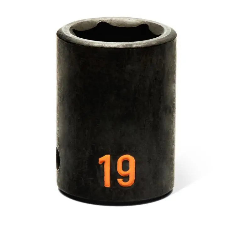 GEARWRENCH Set of 39 1/2 in Drive 6 Point Metric Hi-Viz Standard and Deep Impact Socket - GW 84948H