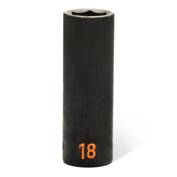 GEARWRENCH Set of 39 1/2 in Drive 6 Point Metric Hi-Viz Standard and Deep Impact Socket - GW 84948H