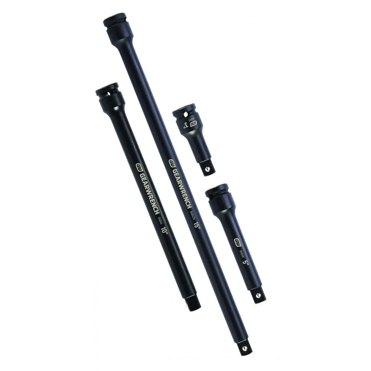 GEARWRENCH 4 Pc. 1/2" Drive Impact Extension Set 3", 5", 10" & 15" 84950N Extension Set GEARWRENCH