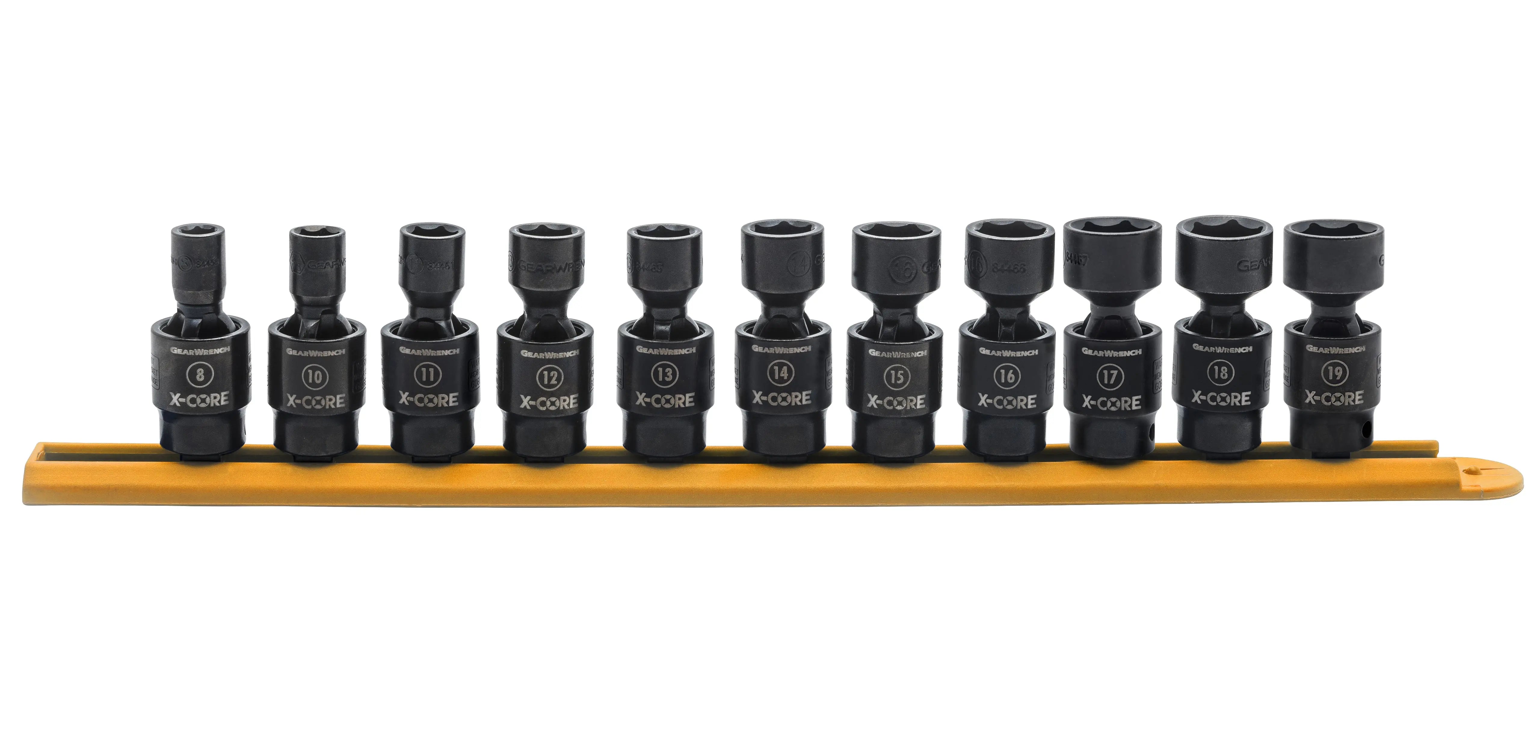 GEARWRENCH 11 Pc. 3/8" Drive 6 Point Standard X-Core Pinless Universal Impact Metric Socket Set 84975 Socket Set GEARWRENCH