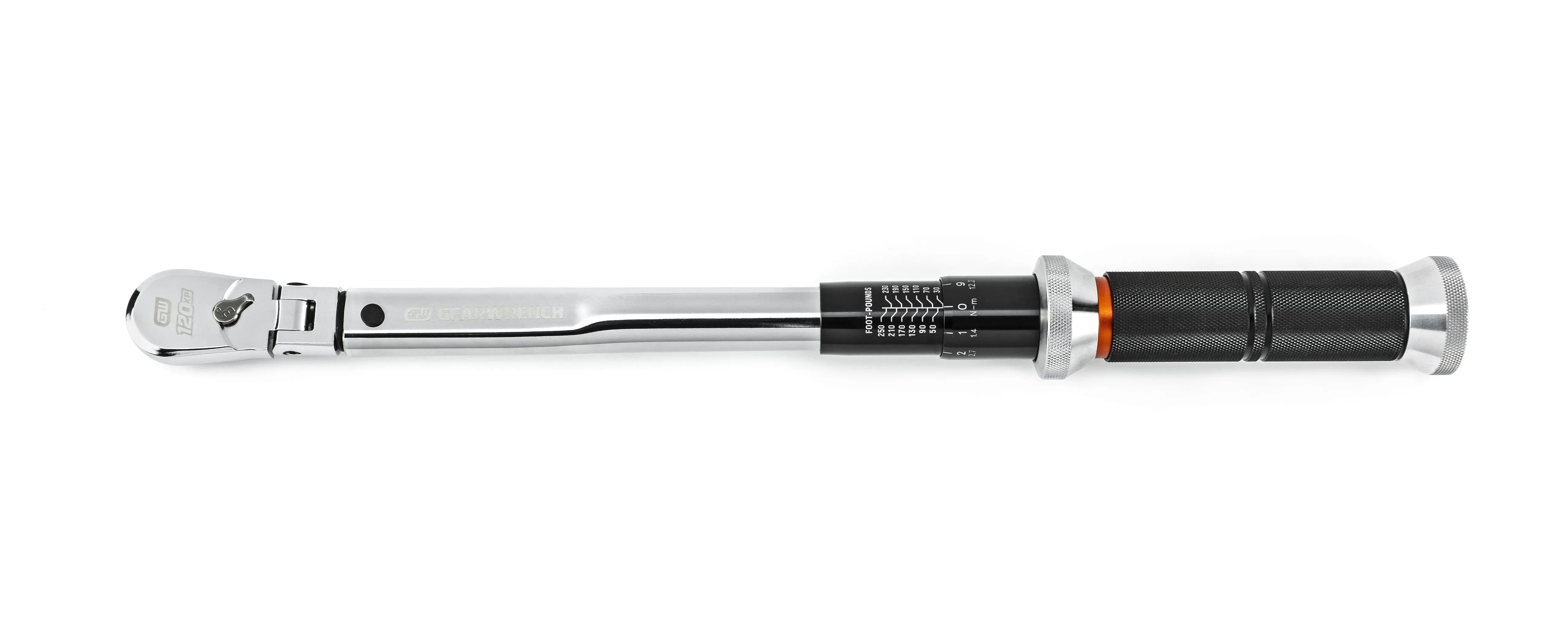 GEARWRENCH 120XP FLEX HEAD 3/8" DR. 5-75 FT-LB TW 85188 Torque Wrench GEARWRENCH