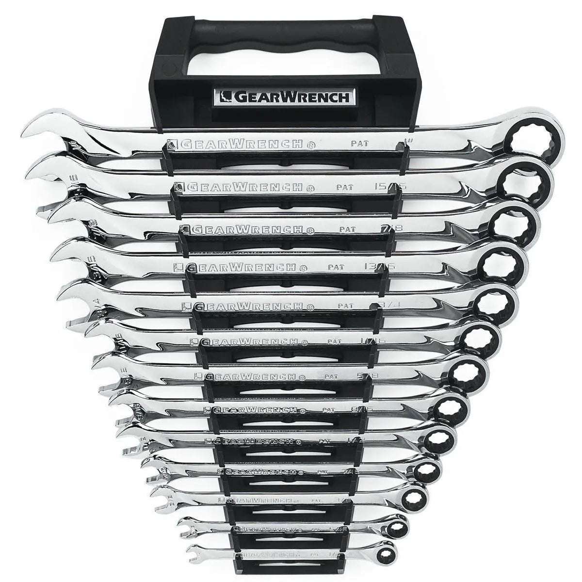 GEARWRENCH 13 Pc. 72-Tooth 12 Point XL Ratcheting Combination SAE Wrench Set 85199 GEARWRENCH