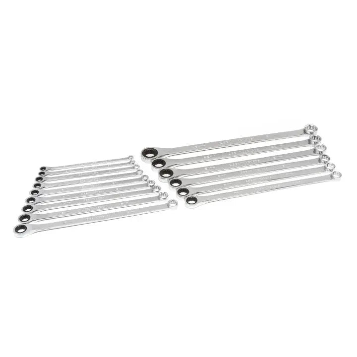 GEARWRENCH Set of 15 72-Tooth 12-Point XL Metric GearBox Double Box Ratcheting Wrenches - GW 85985-07 Wrench Set GEARWRENCH