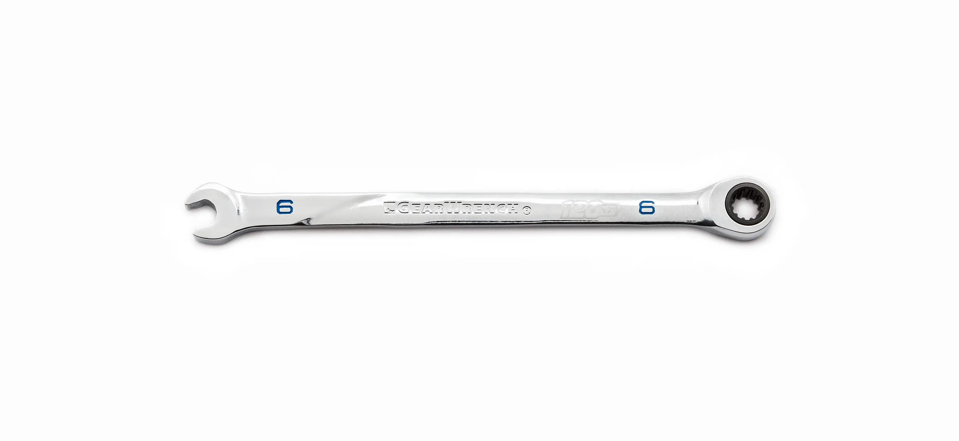 GEARWRENCH WR RAT COMB 120XP 6MM 86406 120XP Universal Spline XL Ratcheting CombinationWrench GEARWRENCH