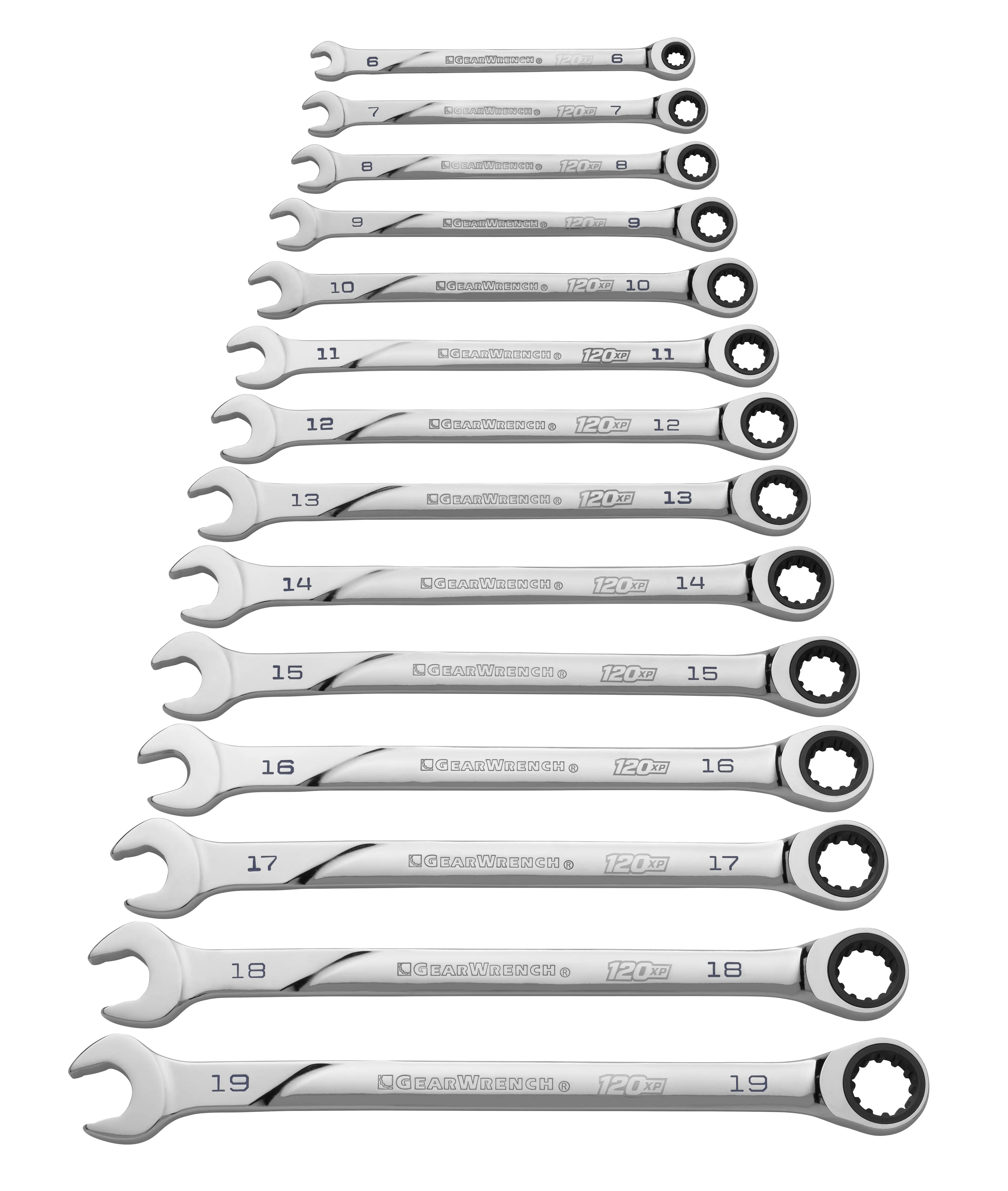 GEARWRENCH 14 Pc. 120XP Universal Spline XL Ratcheting Combination Metric Wrench Set 86426 Wrench Set GEARWRENCH