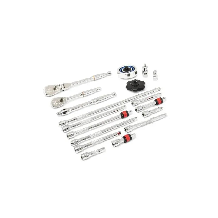 GEARWRENCH Set of 18 1/4 in Drive 90-Tooth Ratchet and Drive Tools in Foam Storage Tray - GW 86520 Tool Set GEARWRENCH