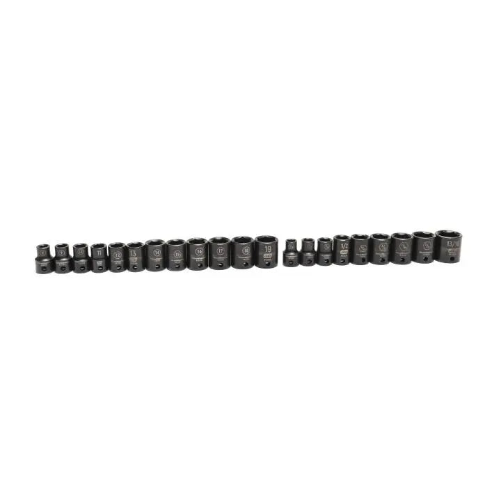 GEARWRENCH Set of 49 3/8 in Drive 6-Point Standard, Deep SAE/Metric Impact Sockets - GW 86533 Socket Set GEARWRENCH