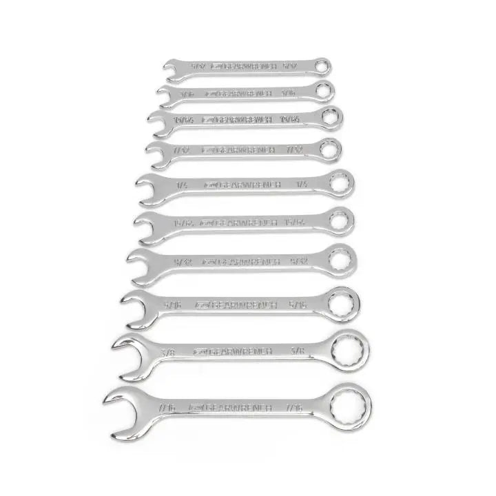 GEARWRENCH 10 Pc. SAE Midget Combination Wrench Set 86560 Wrench Set GEARWRENCH