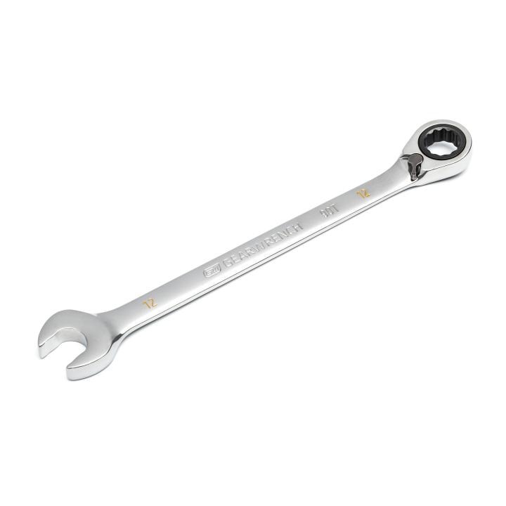 GEARWRENCH 90-Tooth 12-Point Reversible Ratcheting Wrench, 12mm - GW 86612 Ratcheting Wrench