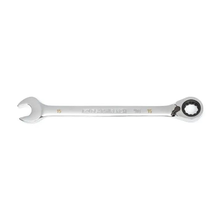 GEARWRENCH 90-Tooth 12-Point Reversible Ratcheting Wrench, 15mm - GW 86615 Ratcheting Wrench GEARWRENCH