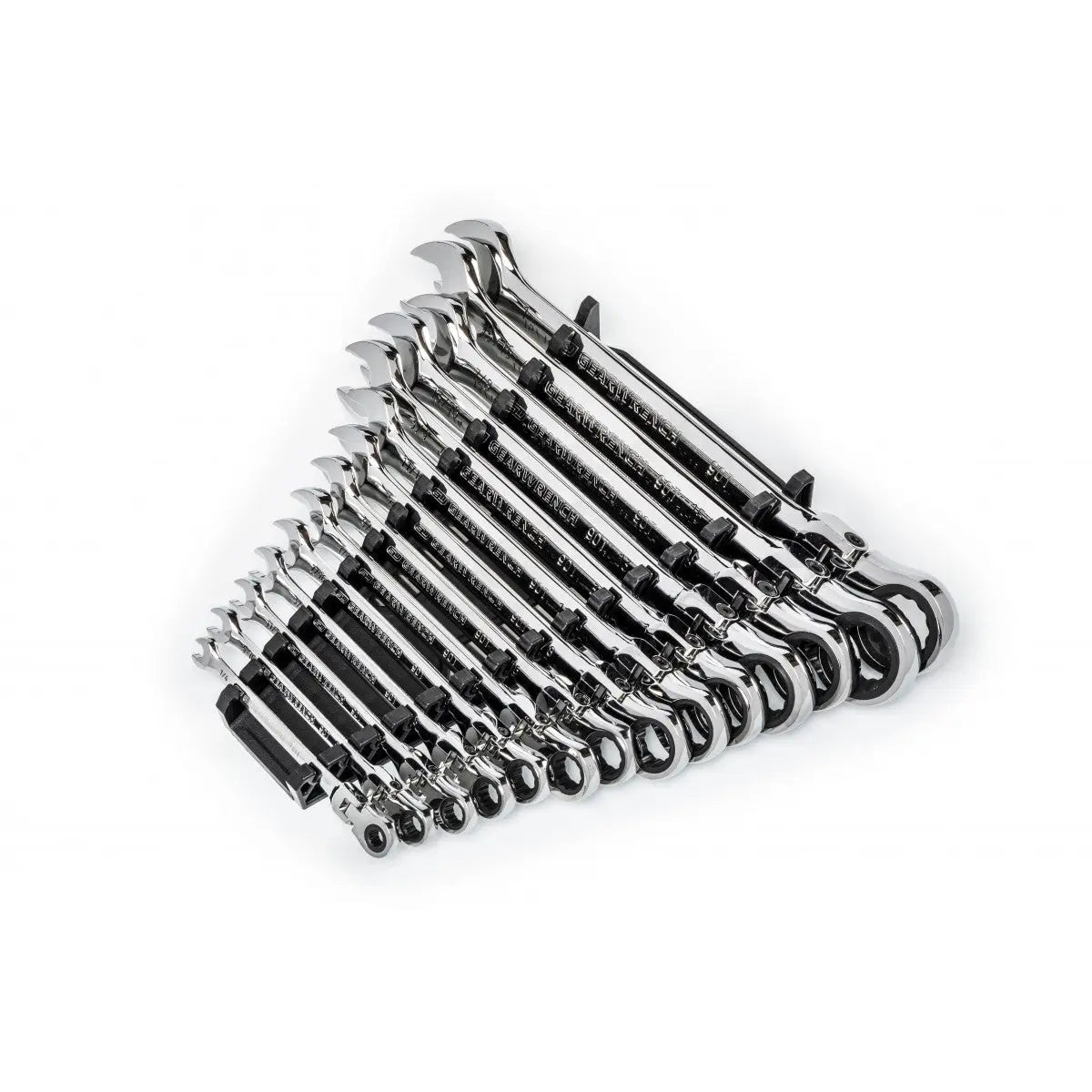 GEARWRENCH 14 Pc. 90-Tooth 12 Point Flex Head Ratcheting Combination SAE Wrench Set 86759 Wrench Set GEARWRENCH