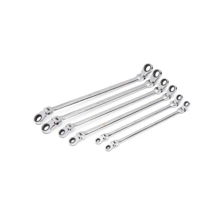 GEARWRENCH Set of 6 90-Tooth 12-Point Metric GearBox Double Flex Ratcheting Wrenches - GW 86830 Wrench Set GEARWRENCH