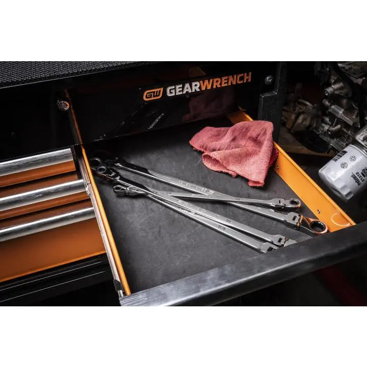 GEARWRENCH Set of 4 90-Tooth 12-Point SAE GearBox Double Flex Ratcheting Wrenches - GW 86831 Wrench Set GEARWRENCH