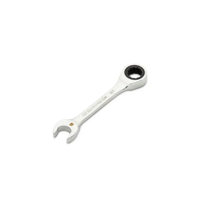 GEARWRENCH 90-Tooth 12-Point Stubby Combination Ratcheting Wrench, 10mm - GW 86840 Combination Wrench GEARWRENCH