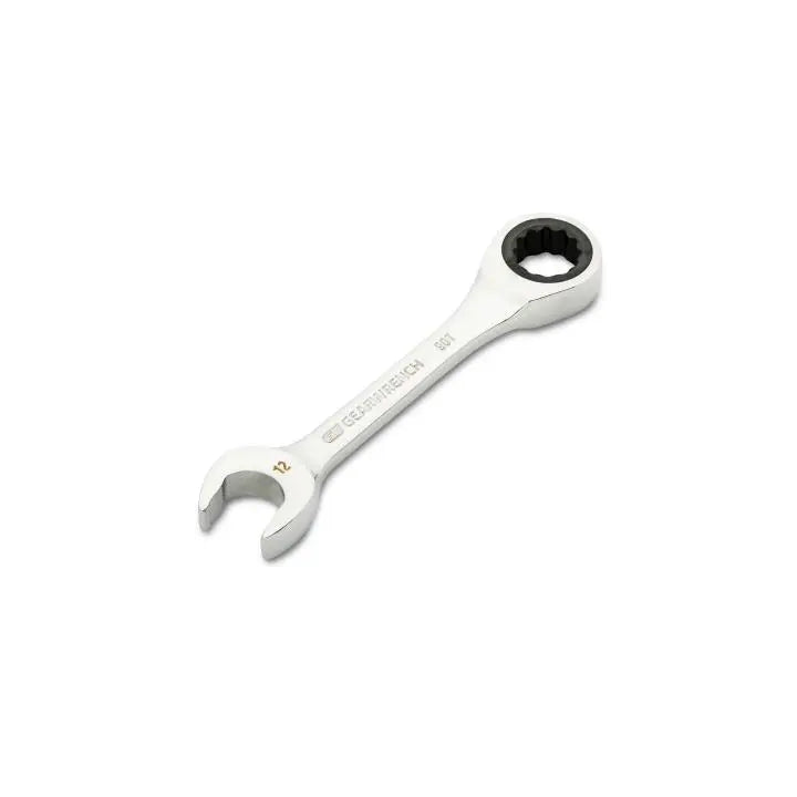 GEARWRENCH 90-Tooth 12-Point Stubby Combination Ratcheting Wrench, 12mm - GW 86842 Combination Wrench GEARWRENCH
