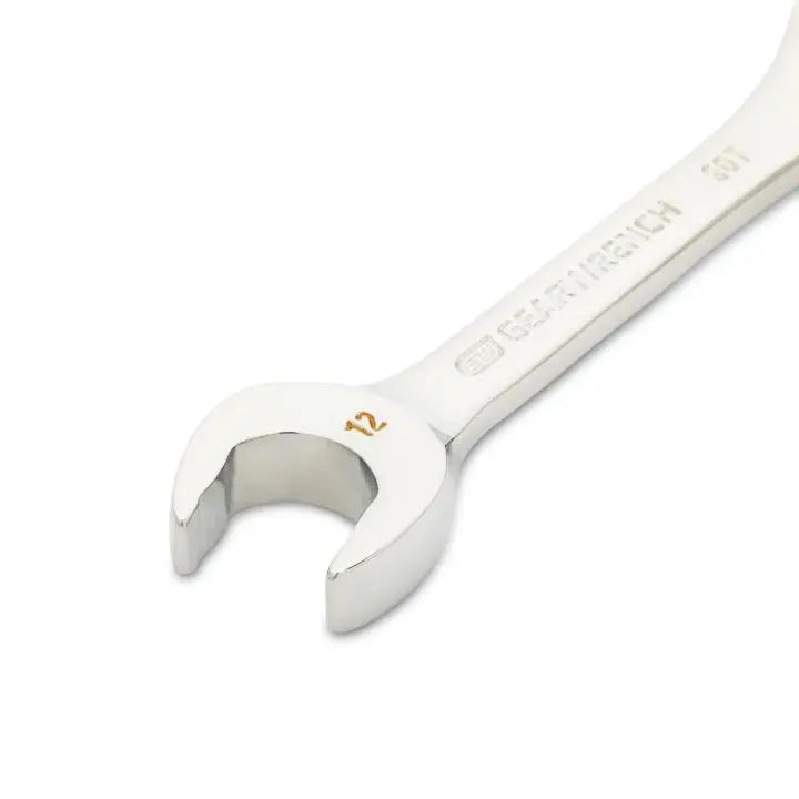 GEARWRENCH 90-Tooth 12-Point Stubby Combination Ratcheting Wrench, 12mm - GW 86842 Combination Wrench GEARWRENCH