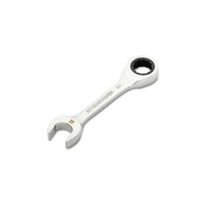 GEARWRENCH 90-Tooth 12-Point Stubby Combination Ratcheting Wrench, 13mm - GW 86843 Combination Wrench GEARWRENCH