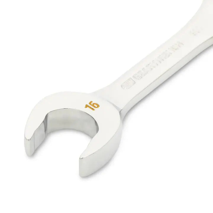 GEARWRENCH 90-Tooth 12-Point Stubby Combination Ratcheting Wrench, 16mm - GW 86846 Combination Wrench GEARWRENCH