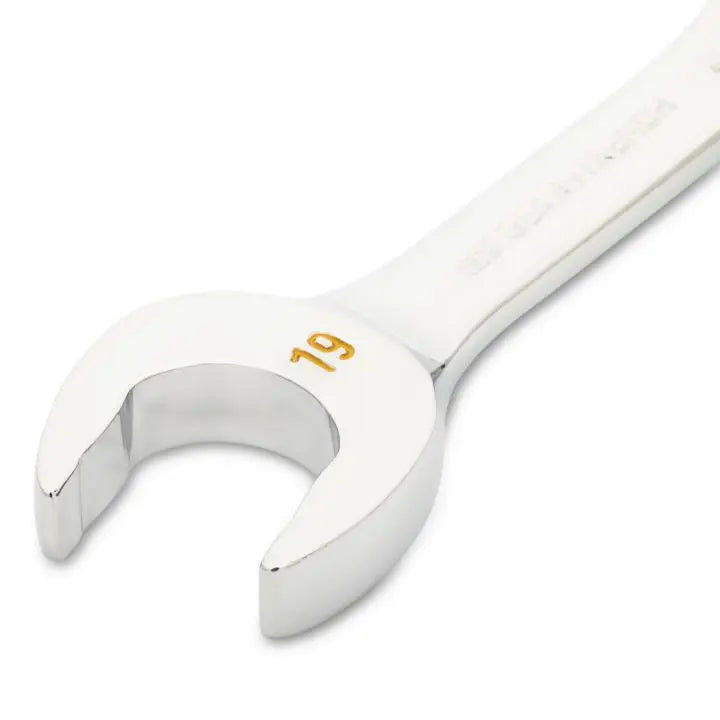 GEARWRENCH 90-Tooth 12-Point Stubby Combination Ratcheting Wrench, 19mm - GW 86849 Combination Wrench GEARWRENCH