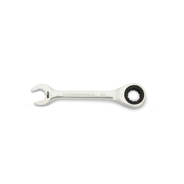 GEARWRENCH 90-Tooth 12-Point Stubby Combination Ratcheting Wrench, 3/8 in - GW 86851 Combination Wrench