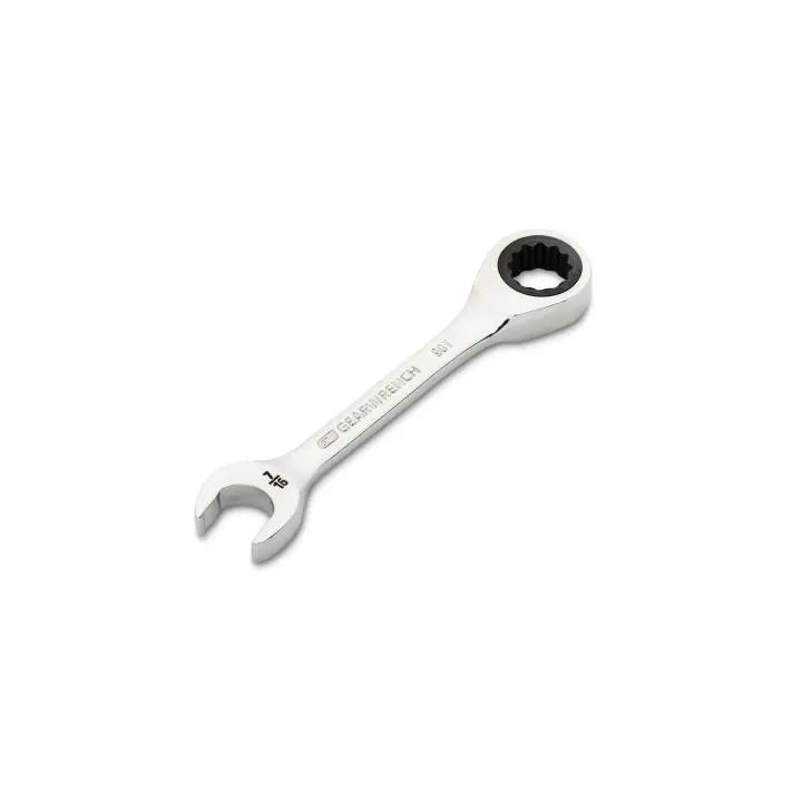 GEARWRENCH 90-Tooth 12-Point Stubby Combination Ratcheting Wrench, 7/16 in - GW 86852 Combination Wrench GEARWRENCH