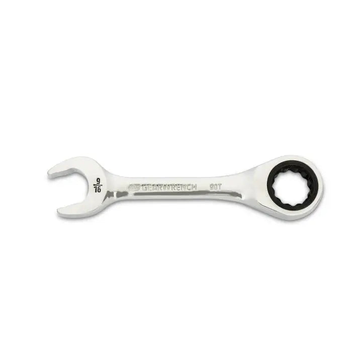 GEARWRENCH 90-Tooth 12-Point Stubby Combination Ratcheting Wrench, 9/16 in - GW 86854 Combination Wrench GEARWRENCH