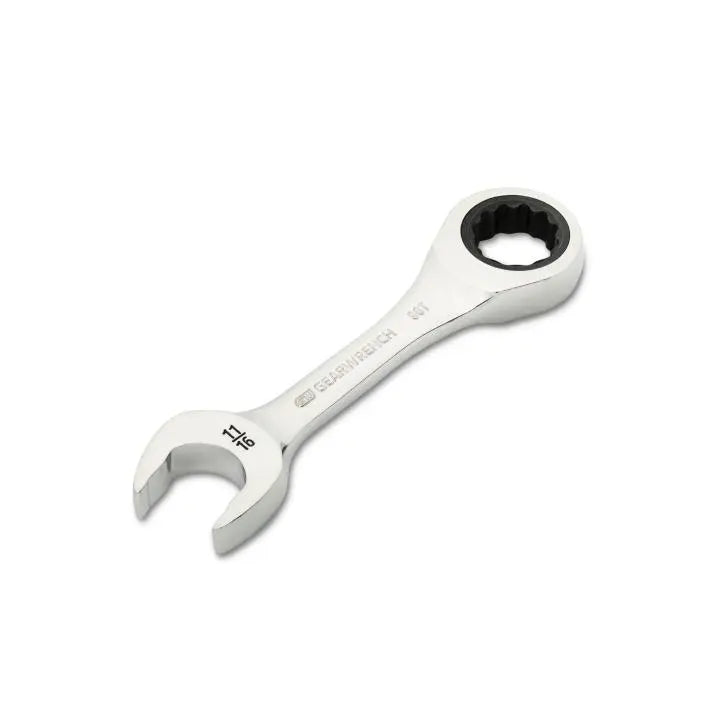 GEARWRENCH 90-Tooth 12-Point Stubby Combination Ratcheting Wrench, 11/16 in - GW 86856 Combination Wrench GEARWRENCH