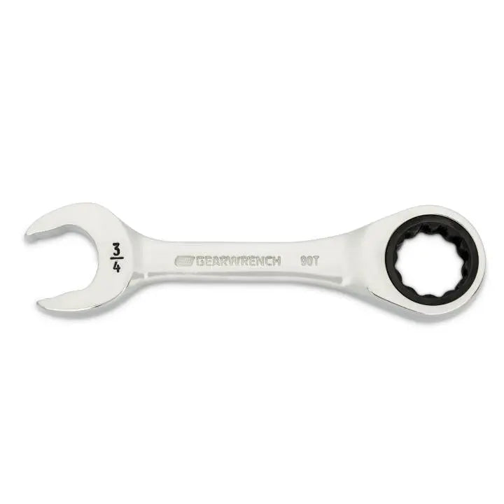 GEARWRENCH 90-Tooth 12-Point Stubby Combination Ratcheting Wrench, 3/4 in - GW 86857 Combination Wrench GEARWRENCH
