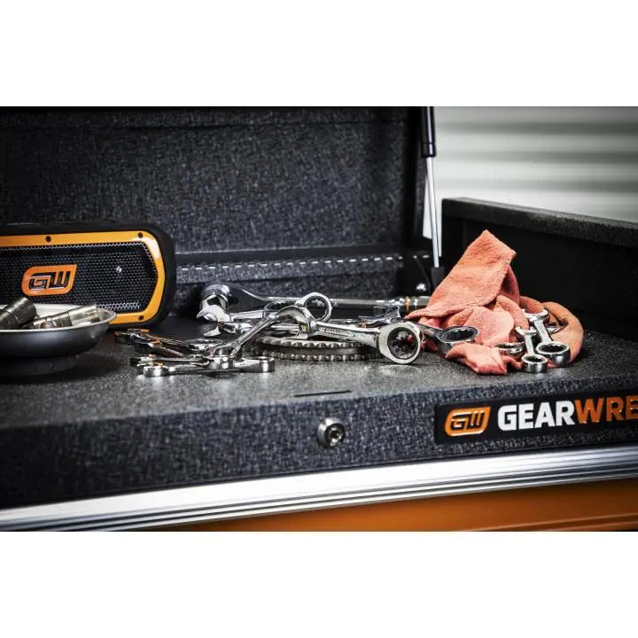 GEARWRENCH Set of 14 90-Tooth 12-Point Stubby SAE/Metric Ratcheting Combination Wrenches - GW 86859 Wrench Set GEARWRENCH