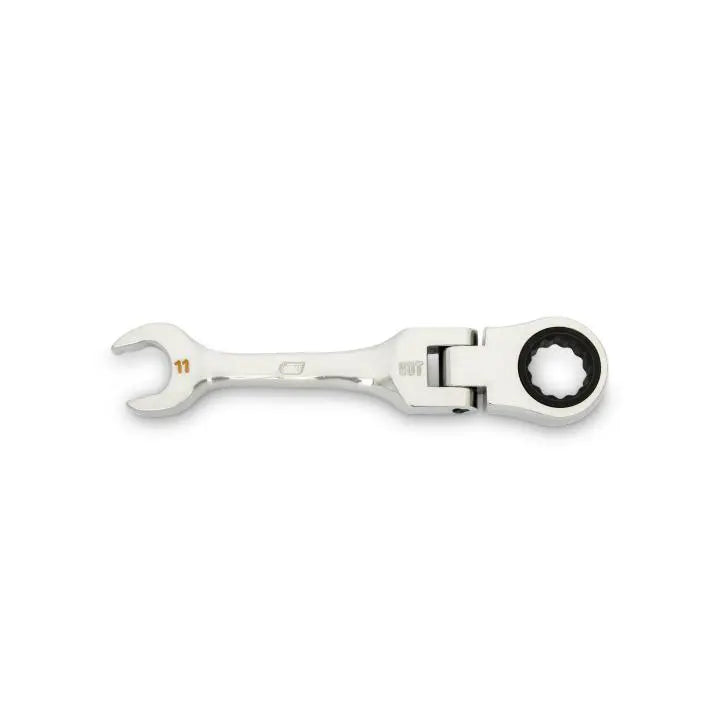 GEARWRENCH 90-Tooth 12-Point Stubby Flex Combination Ratcheting Wrench, 11mm - GW 86861 Combination Wrench GEARWRENCH