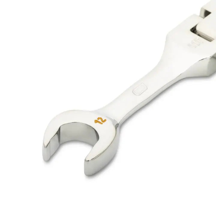 GEARWRENCH 90-Tooth 12-Point Stubby Flex Combination Ratcheting Wrench, 12mm - GW 86862 Combination Wrench GEARWRENCH