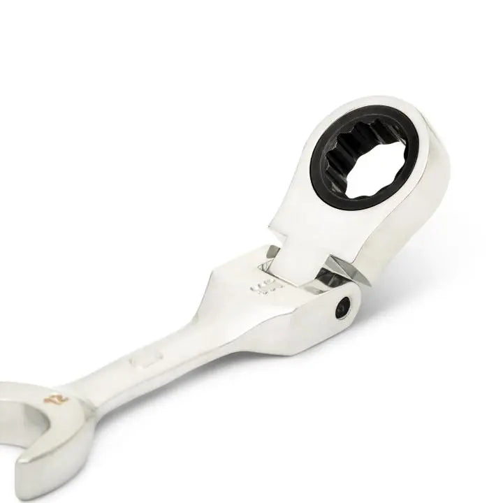 GEARWRENCH 90-Tooth 12-Point Stubby Flex Combination Ratcheting Wrench, 12mm - GW 86862 Combination Wrench GEARWRENCH