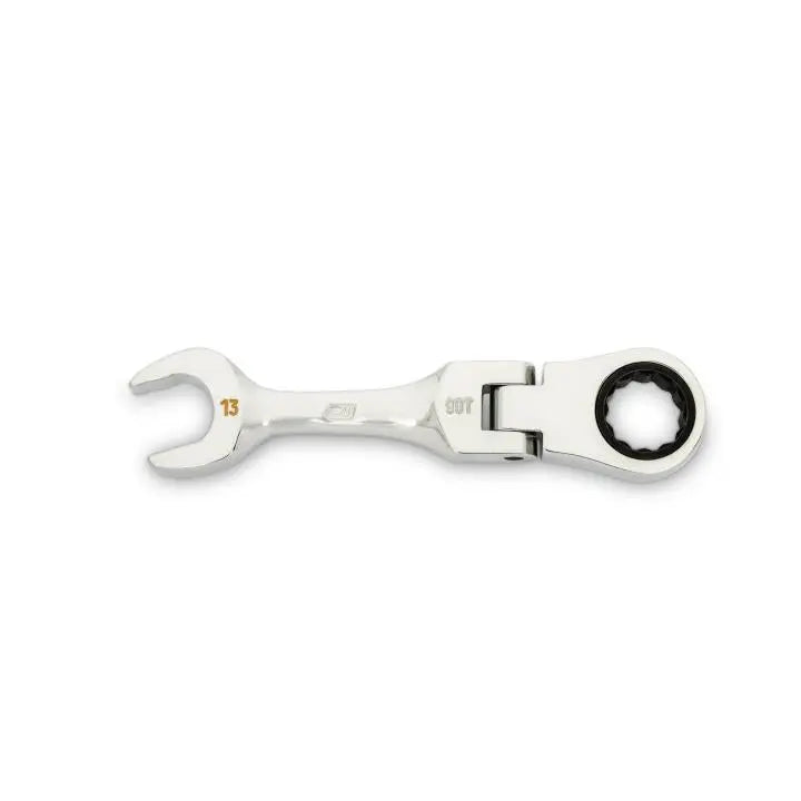 GEARWRENCH 90-Tooth 12-Point Stubby Flex Combination Ratcheting Wrench, 13mm - GW 86863 Combination Wrench GEARWRENCH