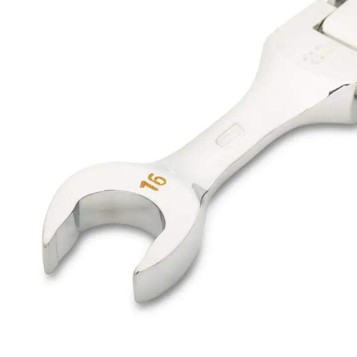 GEARWRENCH 90-Tooth 12-Point Stubby Flex Combination Ratcheting Wrench, 16mm - GW 86866 Combination Wrench GEARWRENCH