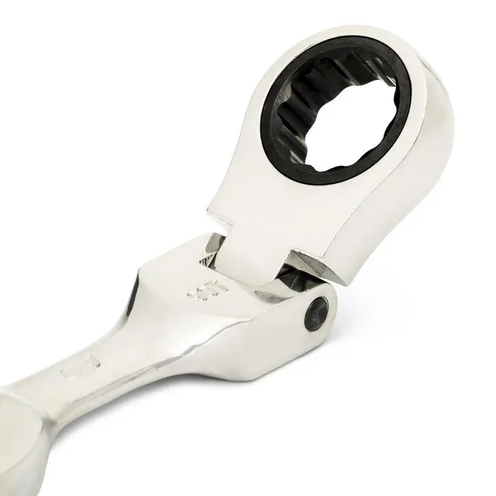 GEARWRENCH 90-Tooth 12-Point Stubby Flex Combination Ratcheting Wrench, 18mm - GW 86868 Combination Wrench GEARWRENCH