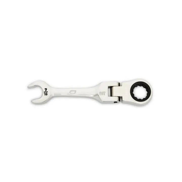 GEARWRENCH 90-Tooth 12-Point Stubby Flex Combination Ratcheting Wrench, 7/16 in - GW 86872 Combination Wrench GEARWRENCH