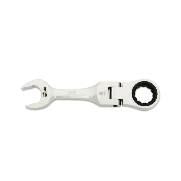 GEARWRENCH 90-Tooth 12-Point Stubby Flex Combination Ratcheting Wrench, 9/16 in - GW 86874 Combination Wrench GEARWRENCH