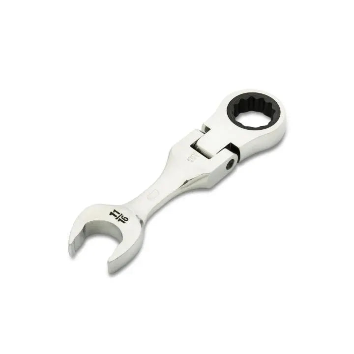 GEARWRENCH 90-Tooth 12-Point Stubby Flex Combination Ratcheting Wrench, 11/16 in - GW 86876 Combination Wrench GEARWRENCH