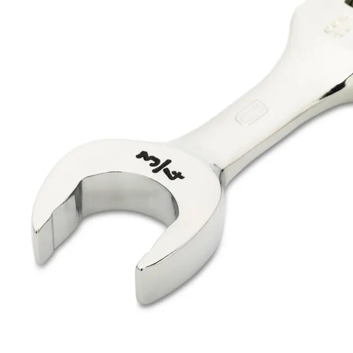 GEARWRENCH 90-Tooth 12-Point Stubby Flex Combination Ratcheting Wrench, 3/4 in - GW 86877 Combination Wrench GEARWRENCH