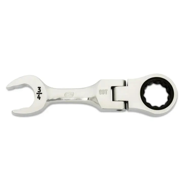 GEARWRENCH 90-Tooth 12-Point Stubby Flex Combination Ratcheting Wrench, 3/4 in - GW 86877 Combination Wrench GEARWRENCH