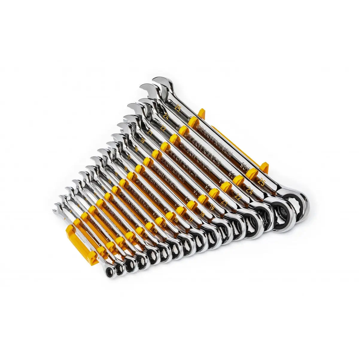 GEARWRENCH 16 Pc. 90-Tooth 12 Point Metric Combination Ratcheting Wrench Set 86928 Wrench Set GEARWRENCH